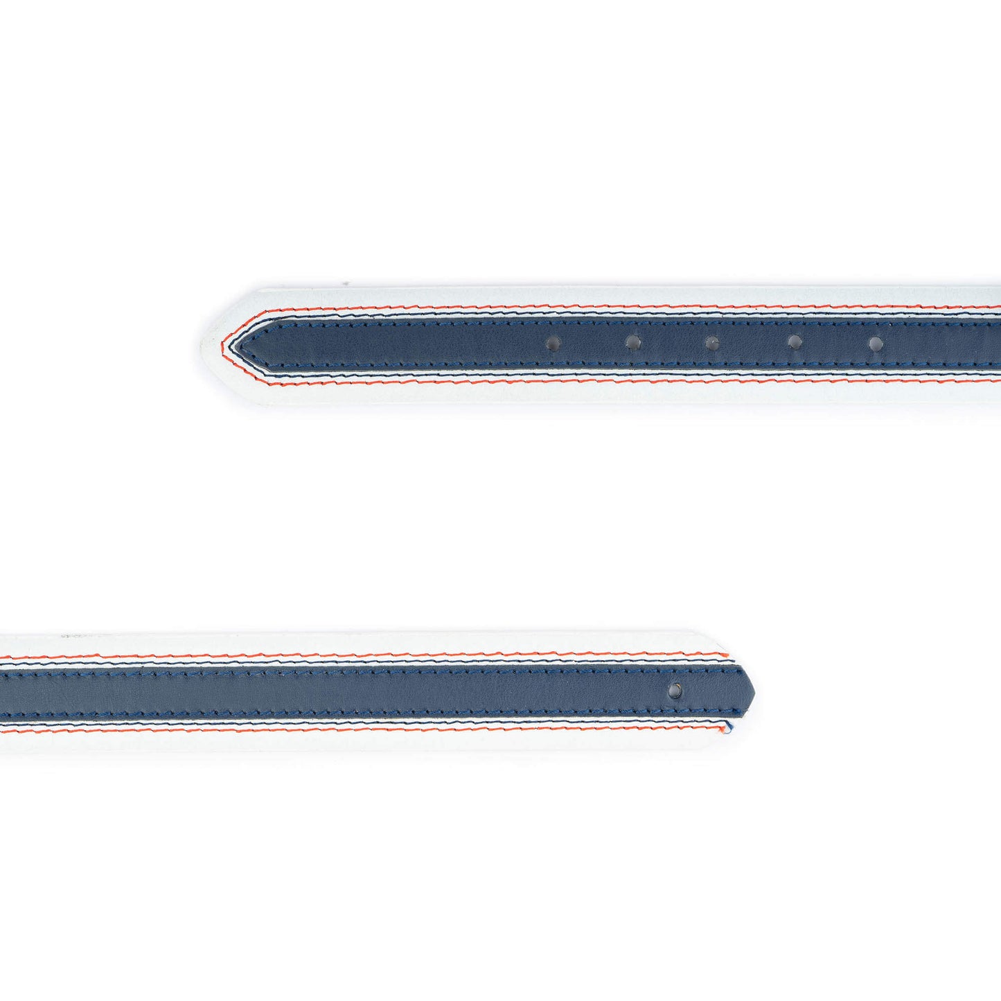 Mens White Blue Belt Strap Leather For Montblanc Buckle Replacement
