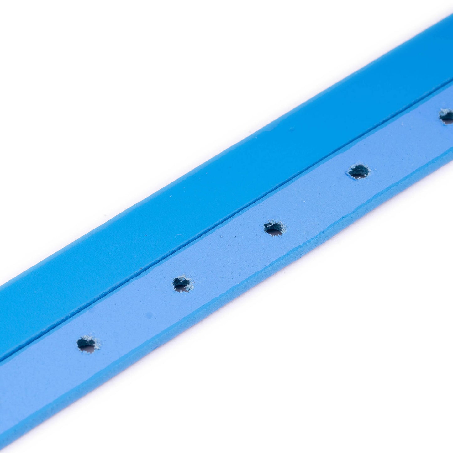 1.5 cm Azure Blue Belt Strap Replacement For Ferragamo Buckles Womens Real Leather