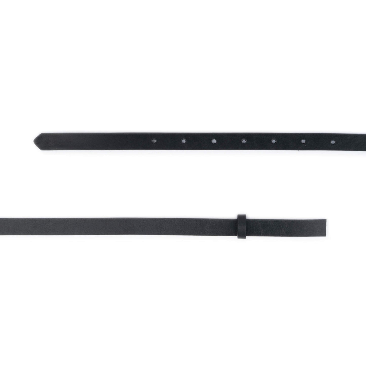 1.5 cm Black Full Grain Leather Strap For Loewe Buckles Womens Replacement