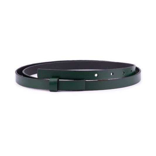 1.5 cm Forest Green Belt Strap For YSL Buckles Womens Replacement Leather