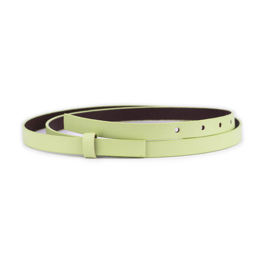 1.5 cm Light Green Belt Strap For YSL Buckles Womens 1.5 cm Replacement Leather