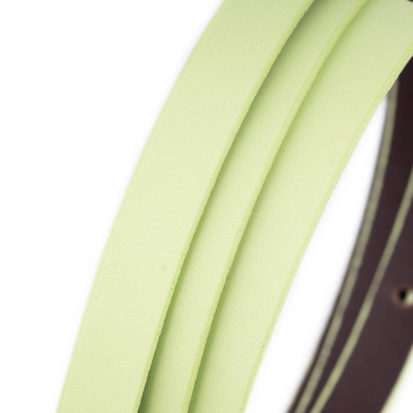 1.5 cm Light Green Belt Strap For Loewe Buckles Womens 1.5 cm Replacement Leather