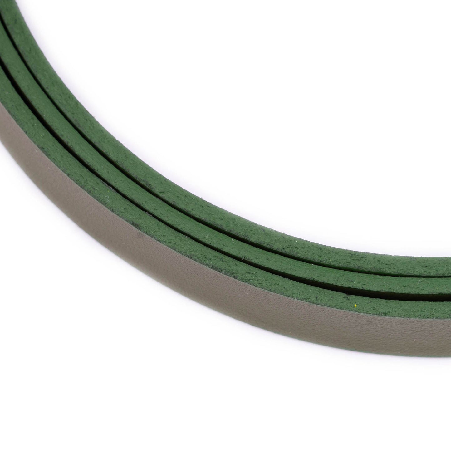 1.5 cm Olive Green Leather Belt Strap For Versace Buckles Womens Replacement