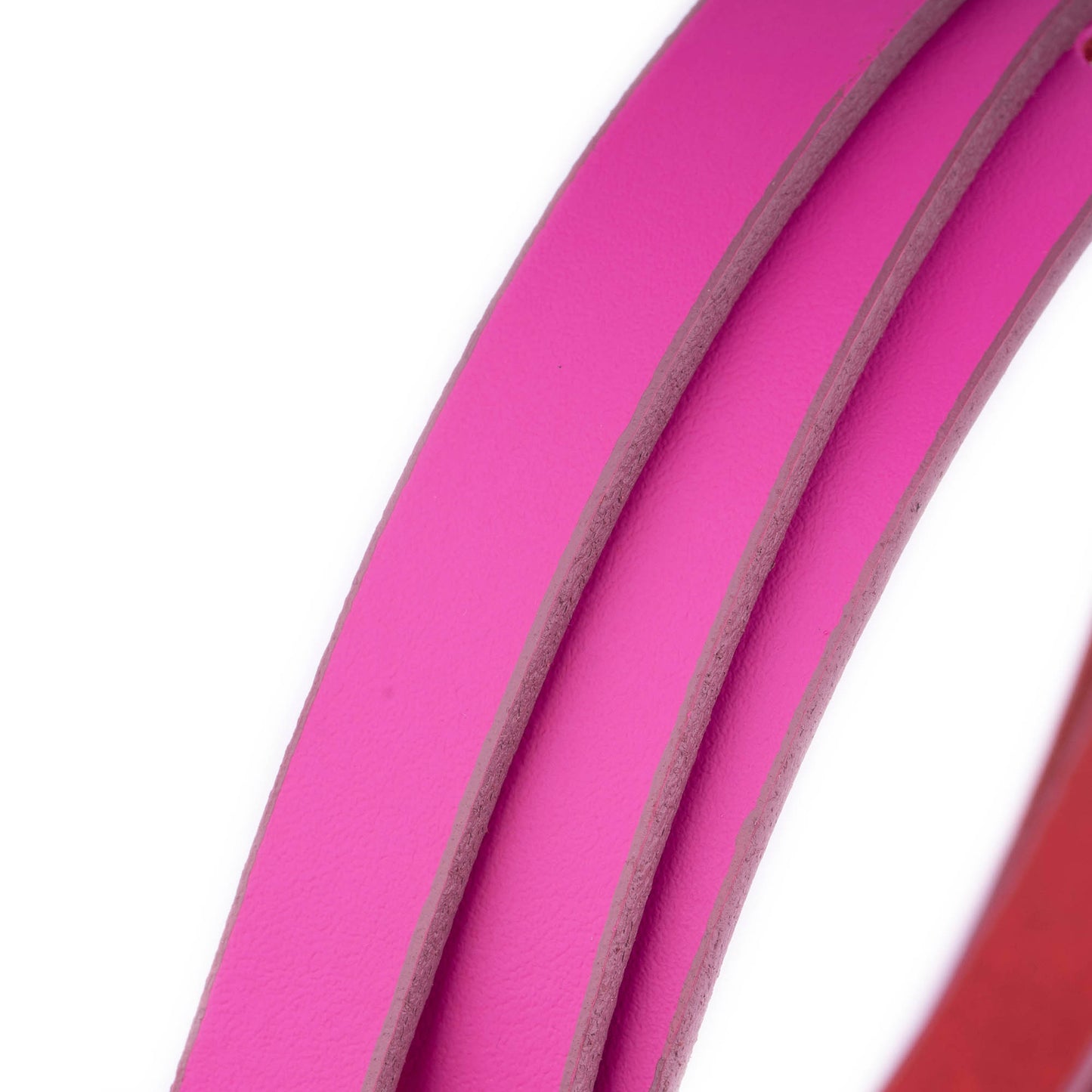 1.5 cm Fuchsia Leather Belt Strap For YSL Buckles Womens Replacement