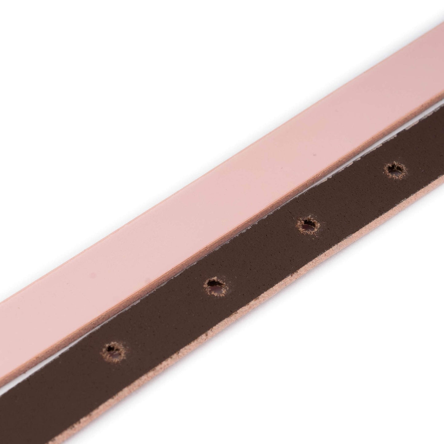 1.5 cm Pink Leather Belt Strap For Versace Buckles Womens Replacement