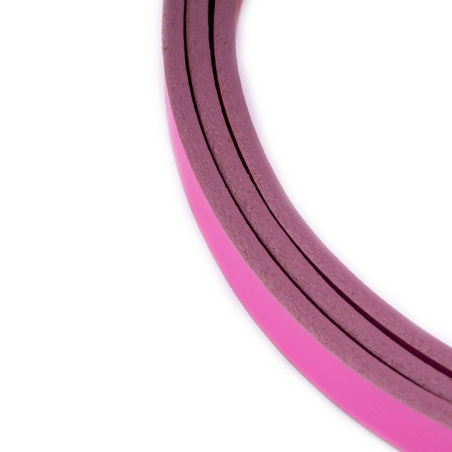 1.5 cm Fuchsia Leather Belt Strap For YSL Buckles Womens Replacement