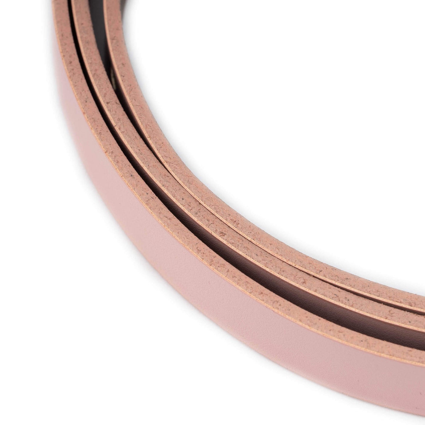 1.5 cm Pink Leather Belt Strap For YSL Buckles Womens Replacement