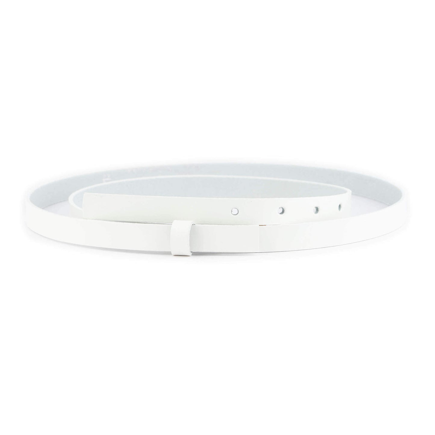 1.5 cm White Leather Belt Strap For Ferragamo Buckles Womens Replacement