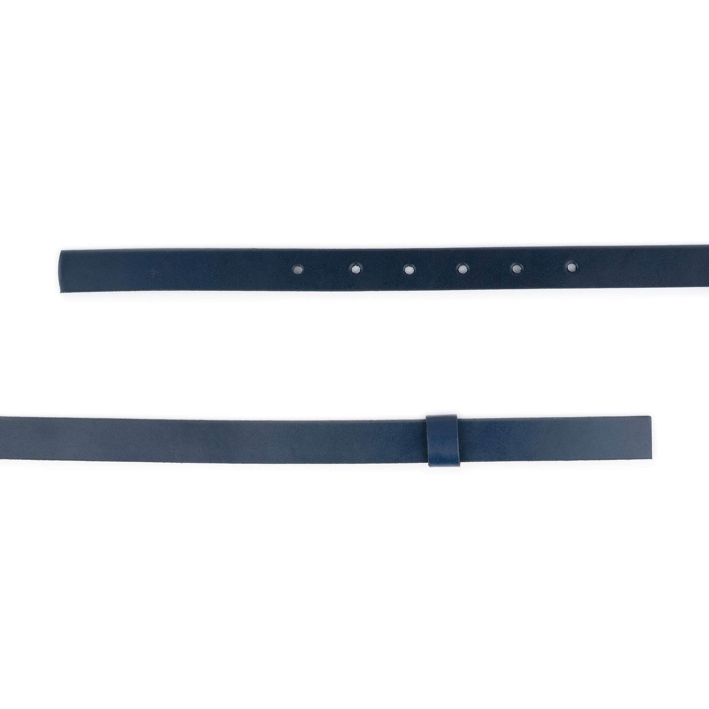 2.0 cm Dark Blue Leather Belt Strap For Dior Buckles Womens Replacement