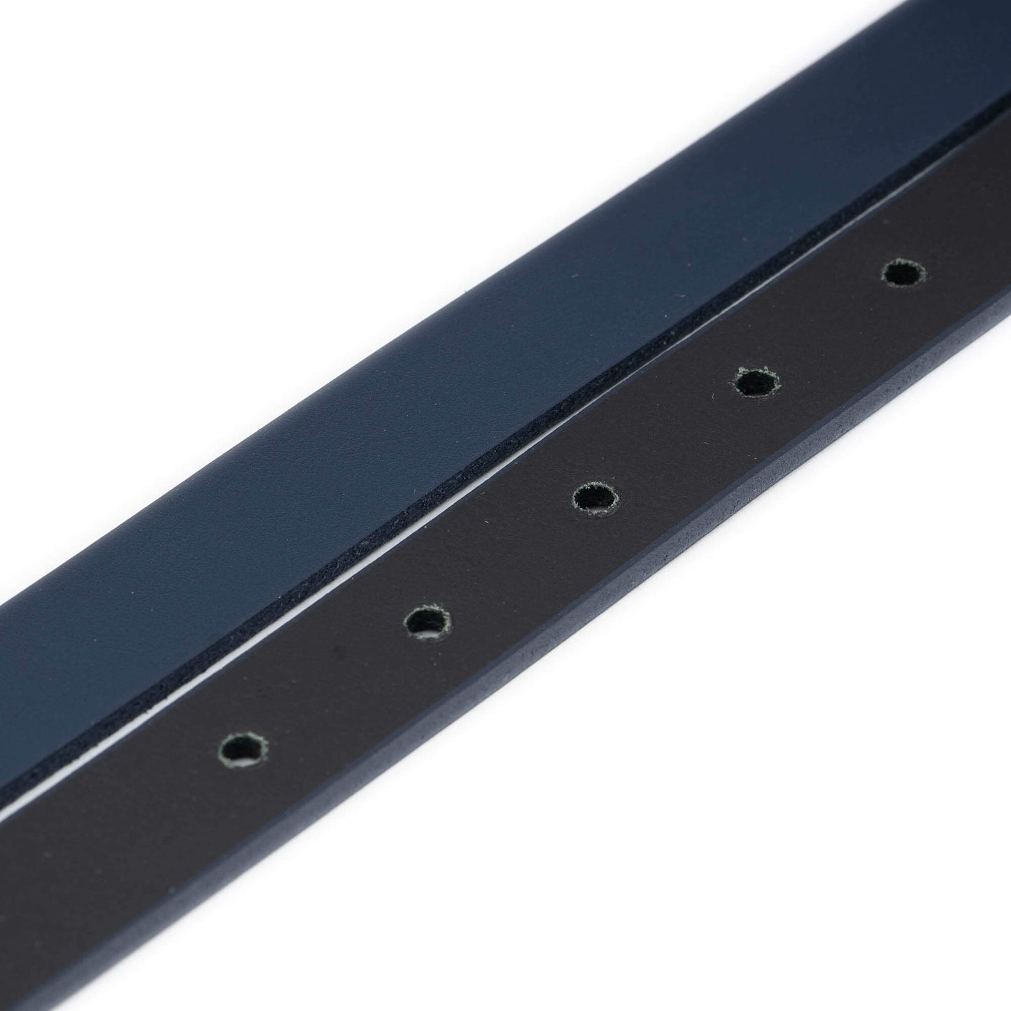 2.0 cm Dark Blue Leather Belt Strap For Ferragamo Buckles Womens Replacement
