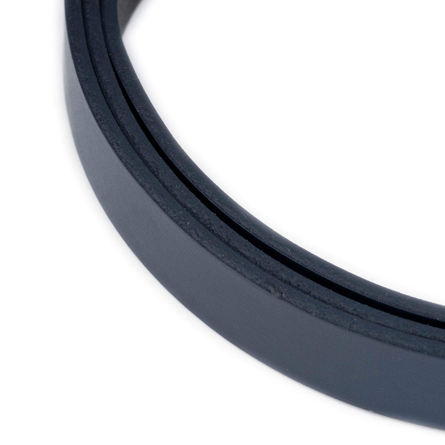 2.0 cm Dark Blue Leather Belt Strap For Ferragamo Buckles Womens Replacement