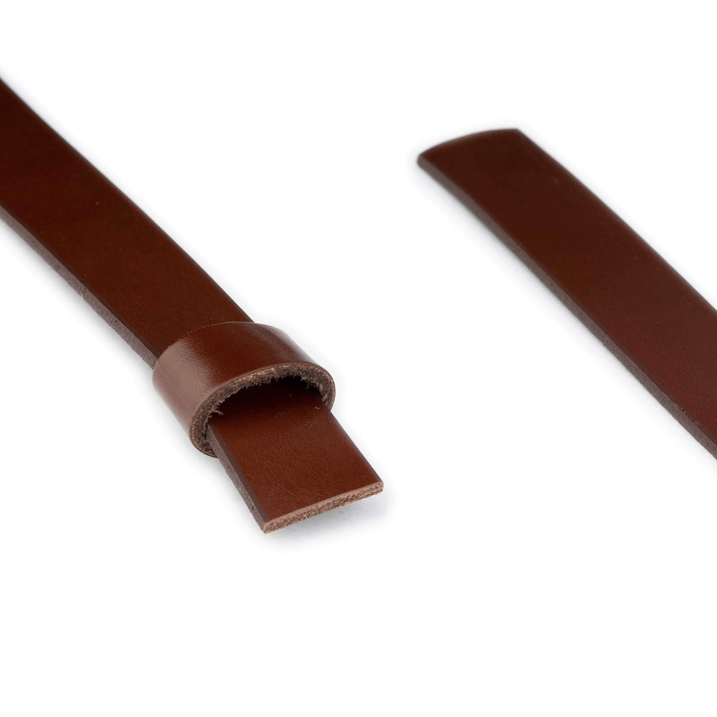 2.0 cm Dark Brown Leather Belt Strap For YSL Buckles Womens Replacement