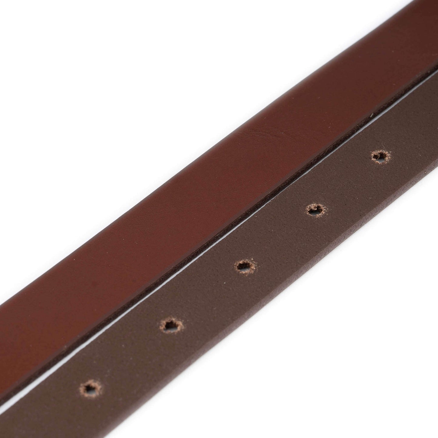 2.0 cm Dark Brown Leather Belt Strap For Dior Buckles Womens Replacement