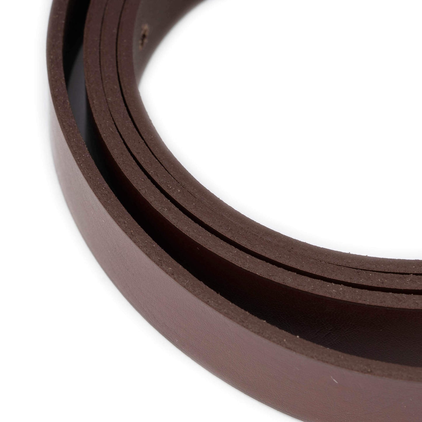 2.0 cm Dark Brown Leather Belt Strap For Ferragamo Buckles Womens Replacement