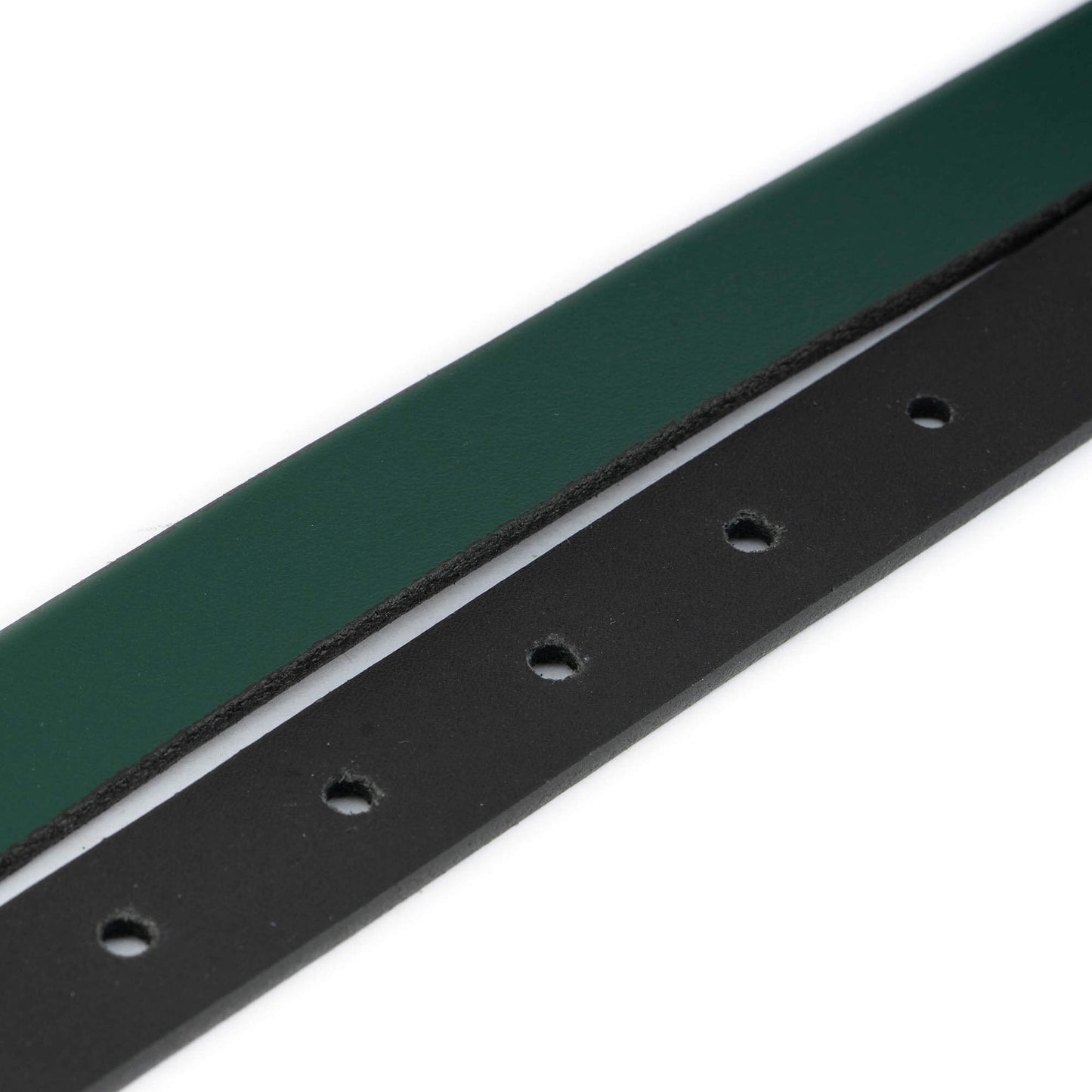2.0 cm Forest Green Leather Belt Strap For Ferragamo Buckles Womens Replacement