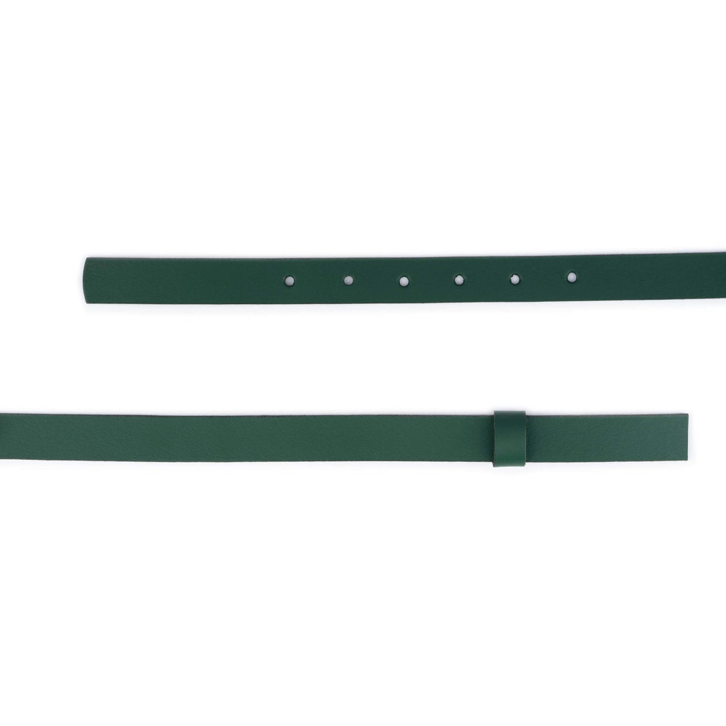 2.0 cm Forest Green Leather Belt Strap For Dunhill Buckles Womens Replacement