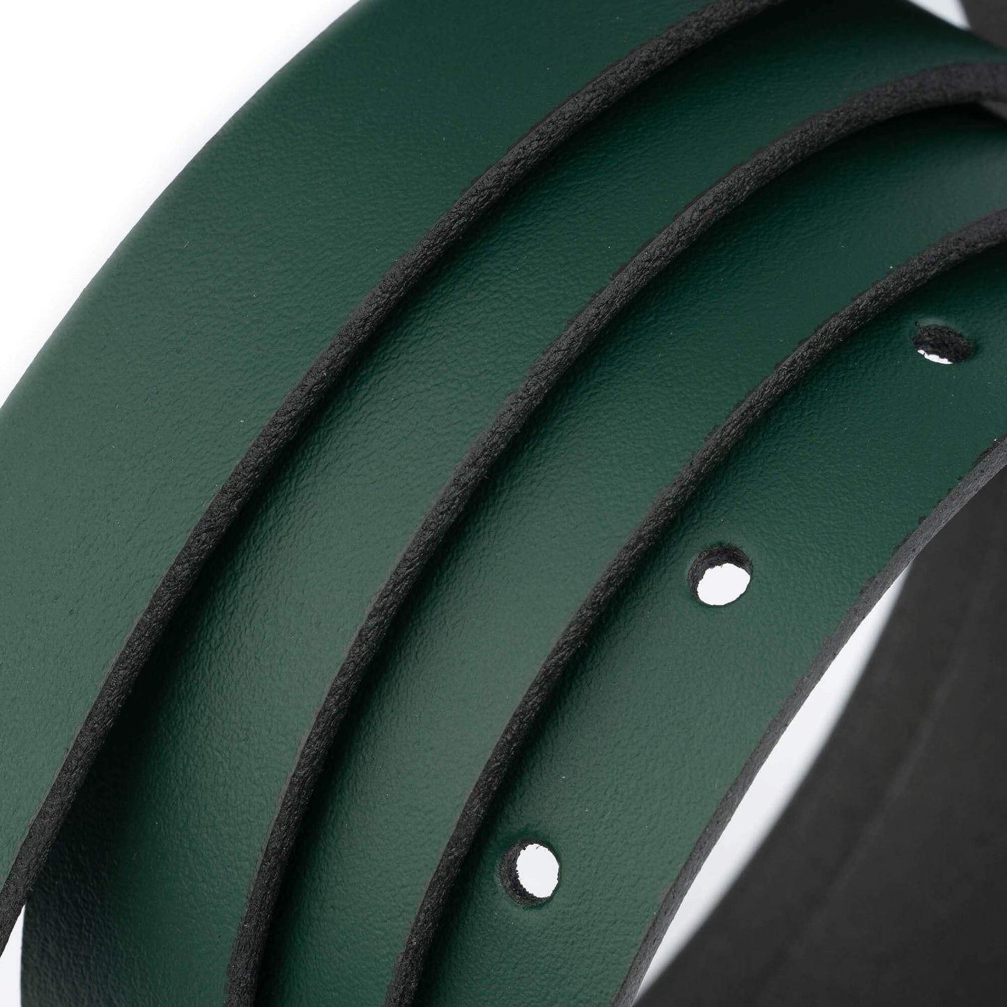 2.0 cm Forest Green Leather Belt Strap For Ferragamo Buckles Womens Replacement