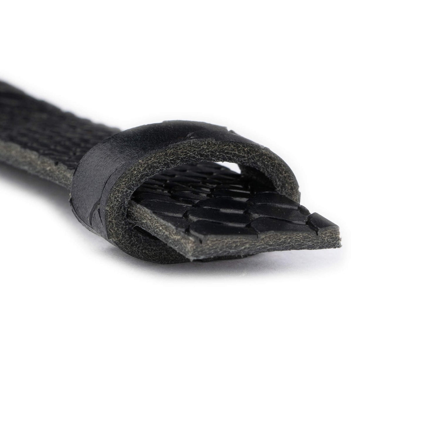 2.5 cm Black Snake Embossed Leather Belt Strap For Versace Buckles Replacement