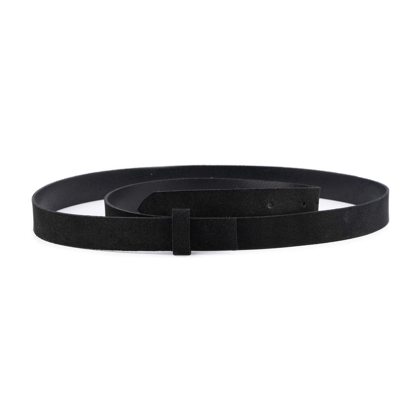 2.5 cm Black Suede Leather Belt Strap For Versace Buckles Replacement