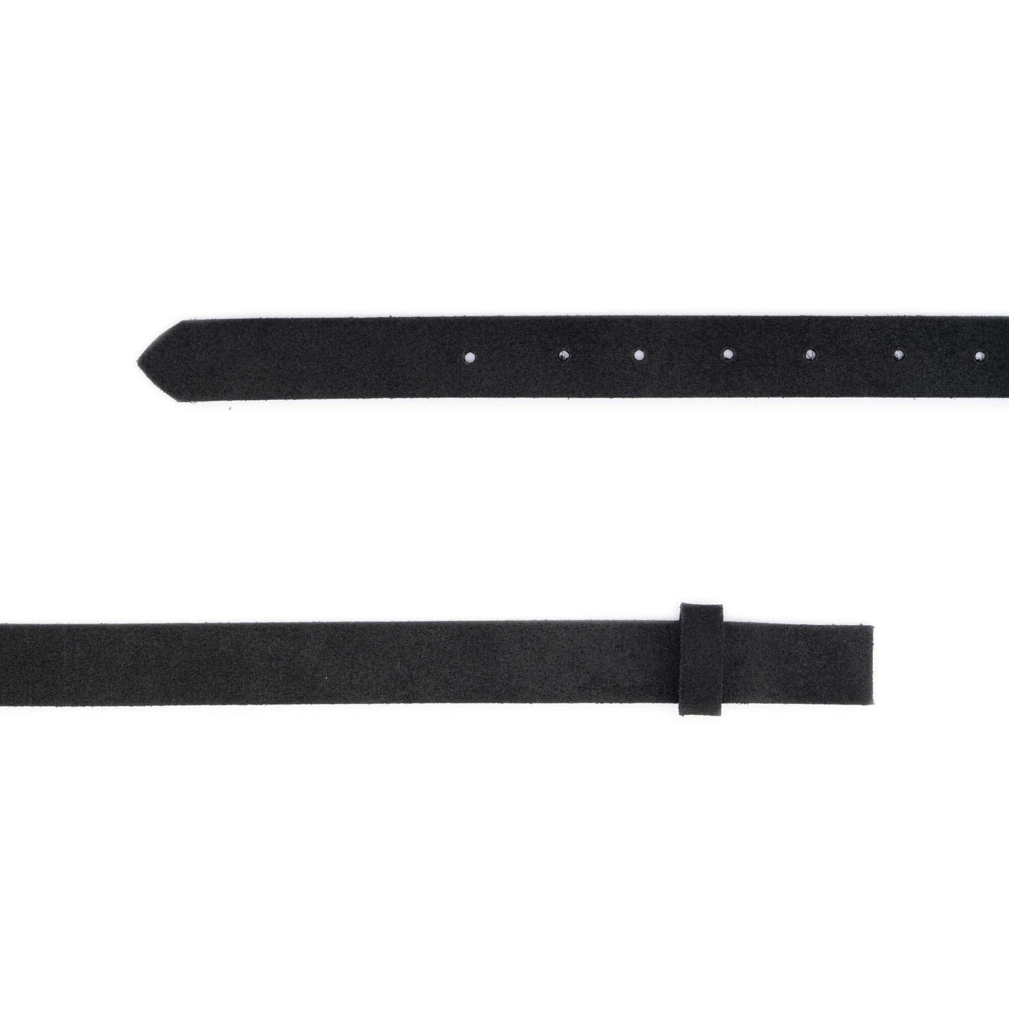 2.5 cm Black Suede Leather Belt Strap For Versace Buckles Replacement