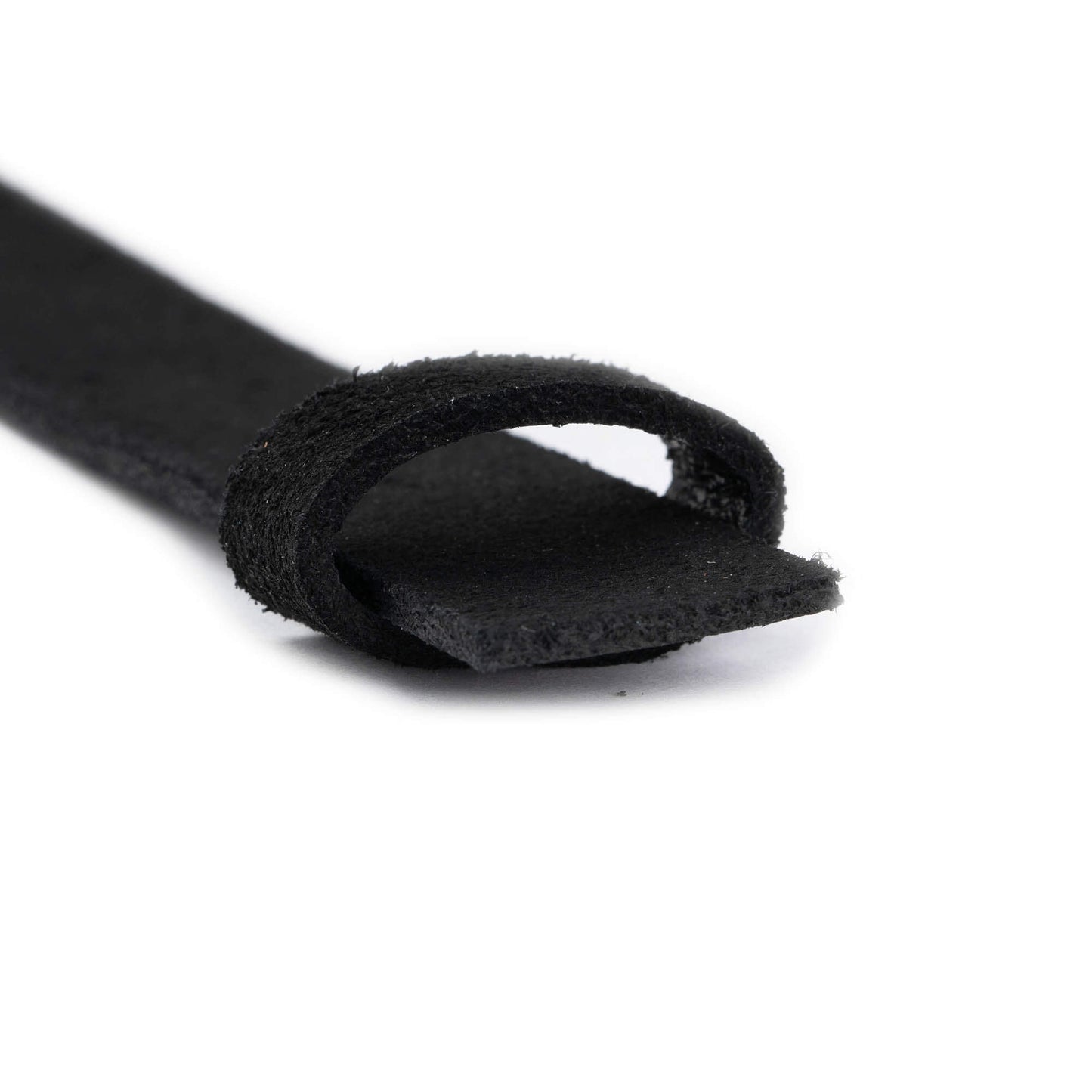 2.5 cm Black Suede Leather Belt Strap For Versace Buckles Replacement