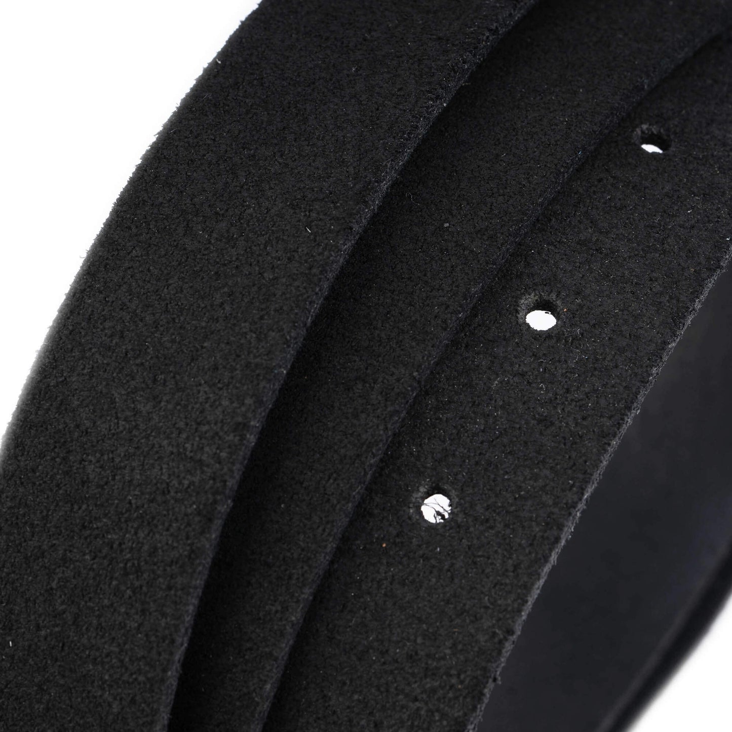 2.5 cm Black Suede Leather Belt Strap For Versace Buckles Replacement