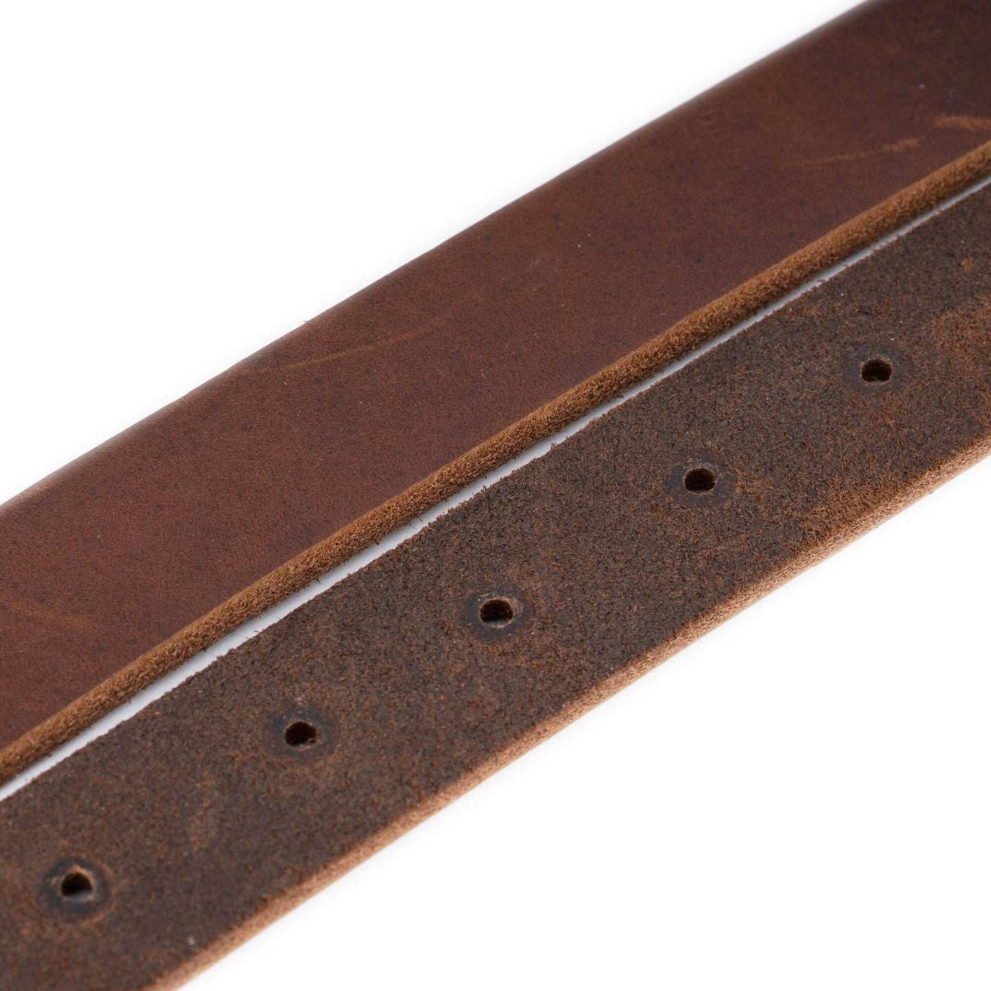 2.5 cm Brown Soft Leather Belt Strap For Versace Buckles Replacement