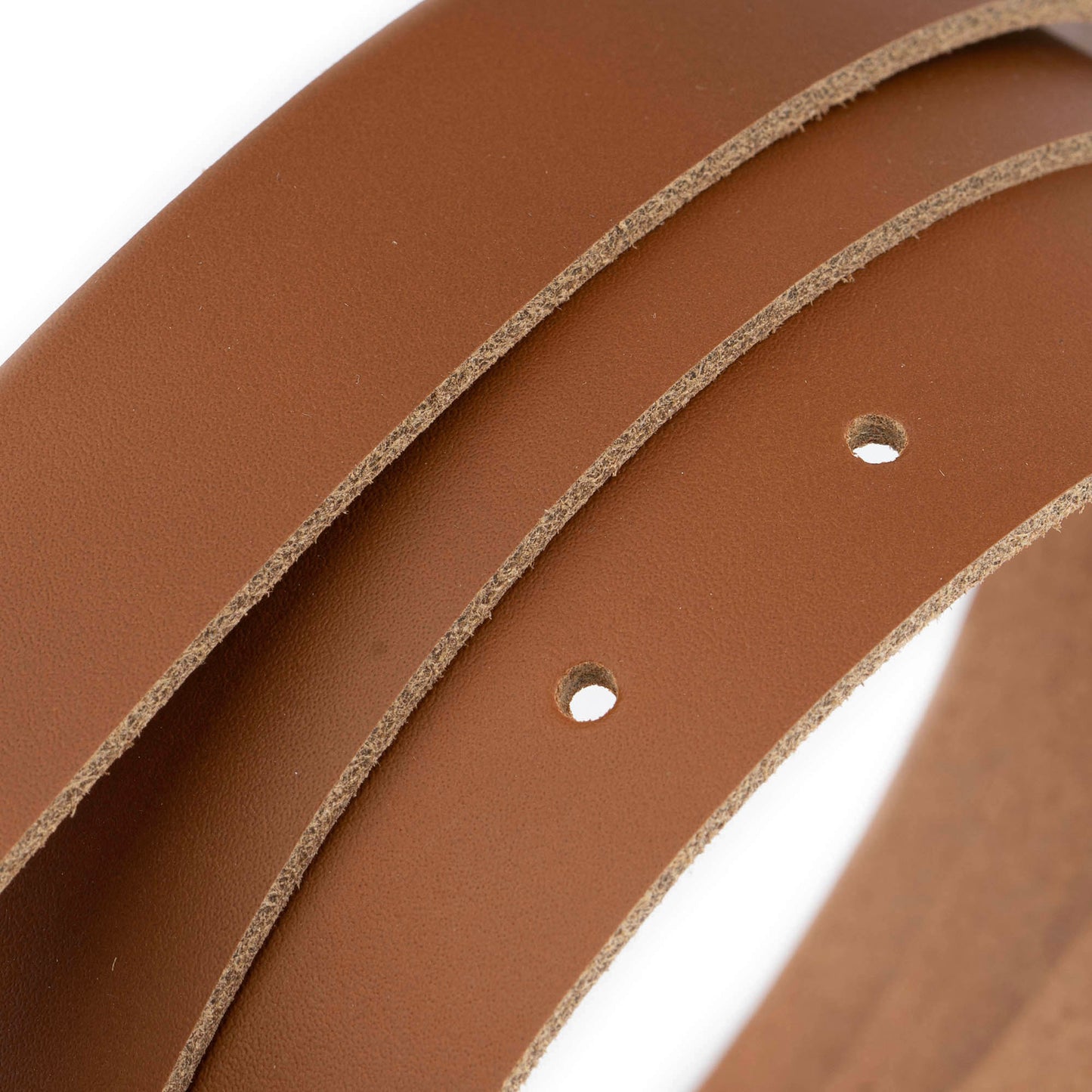 2.5 cm Brown Tanned Leather Belt Strap For Ferragamo Buckles Replacement