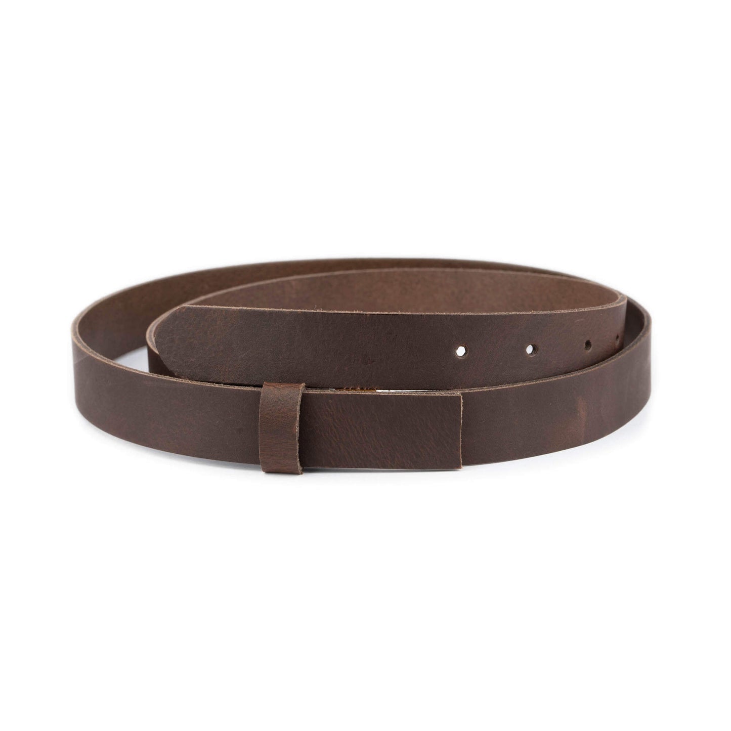 2.5 cm Coffee Brown Leather Belt Strap For Dunhill Buckles Replacement