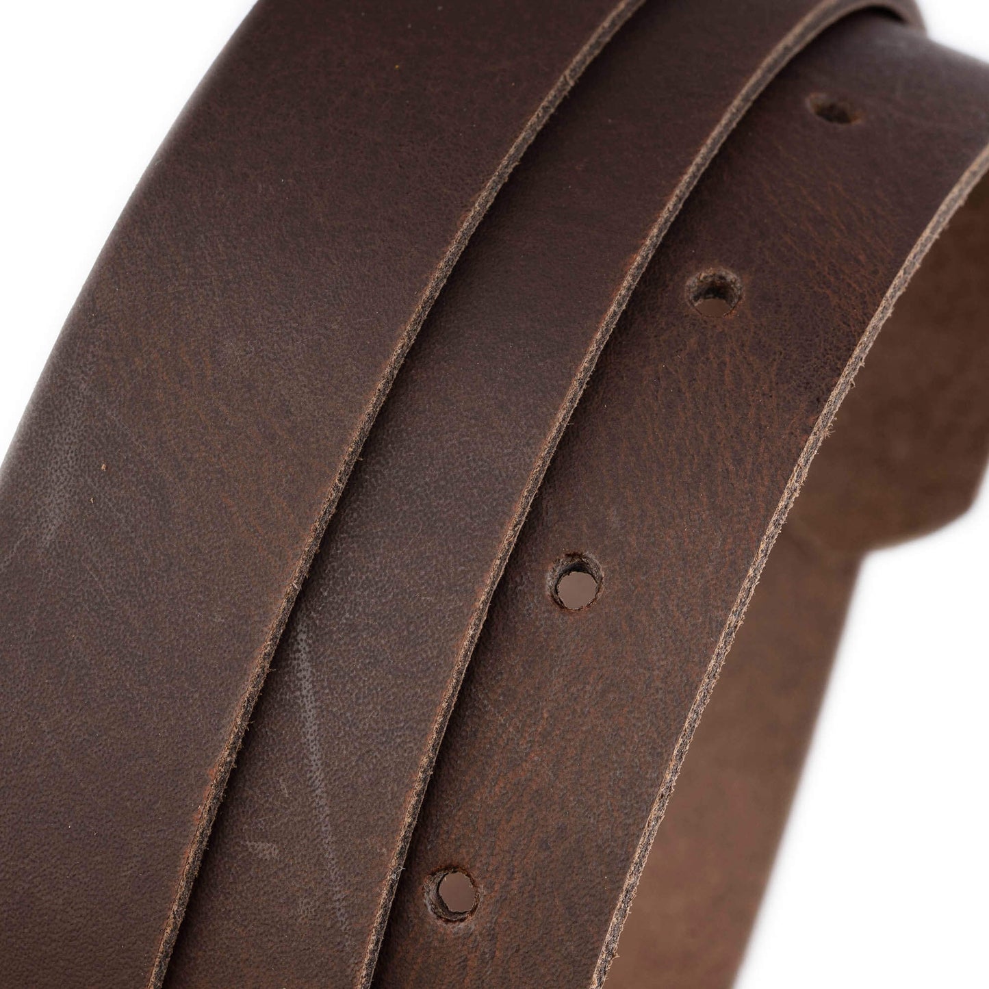 2.5 cm Coffee Brown Leather Belt Strap For Dunhill Buckles Replacement