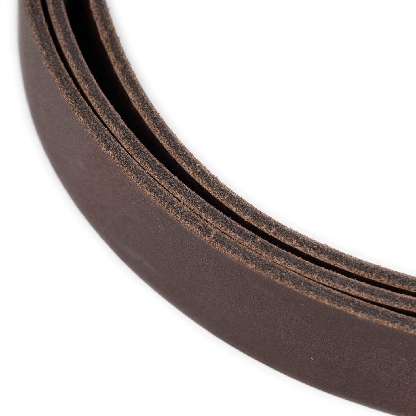 2.5 cm Coffee Brown Leather Belt Strap For Versace Buckles Replacement