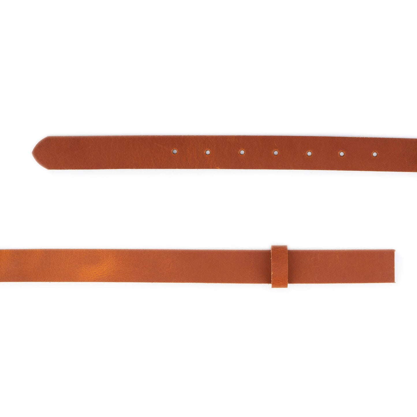 2.5 cm Cognac Leather Belt Strap For Dunhill Buckles Replacement