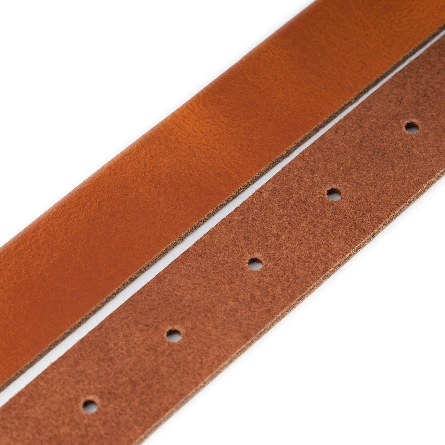 2.5 cm Cognac Leather Belt Strap For Dunhill Buckles Replacement