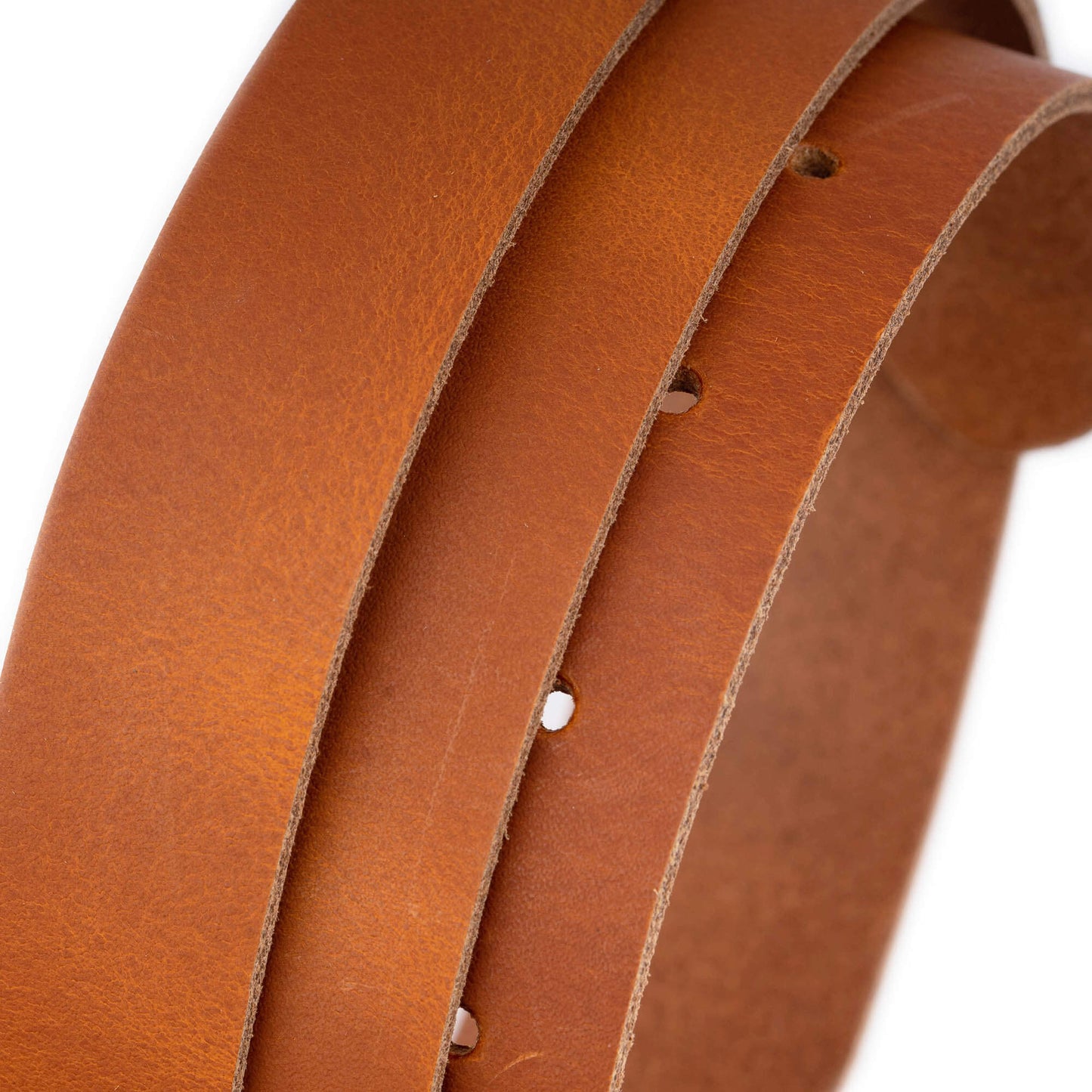 2.5 cm Cognac Leather Belt Strap For Dunhill Buckles Replacement