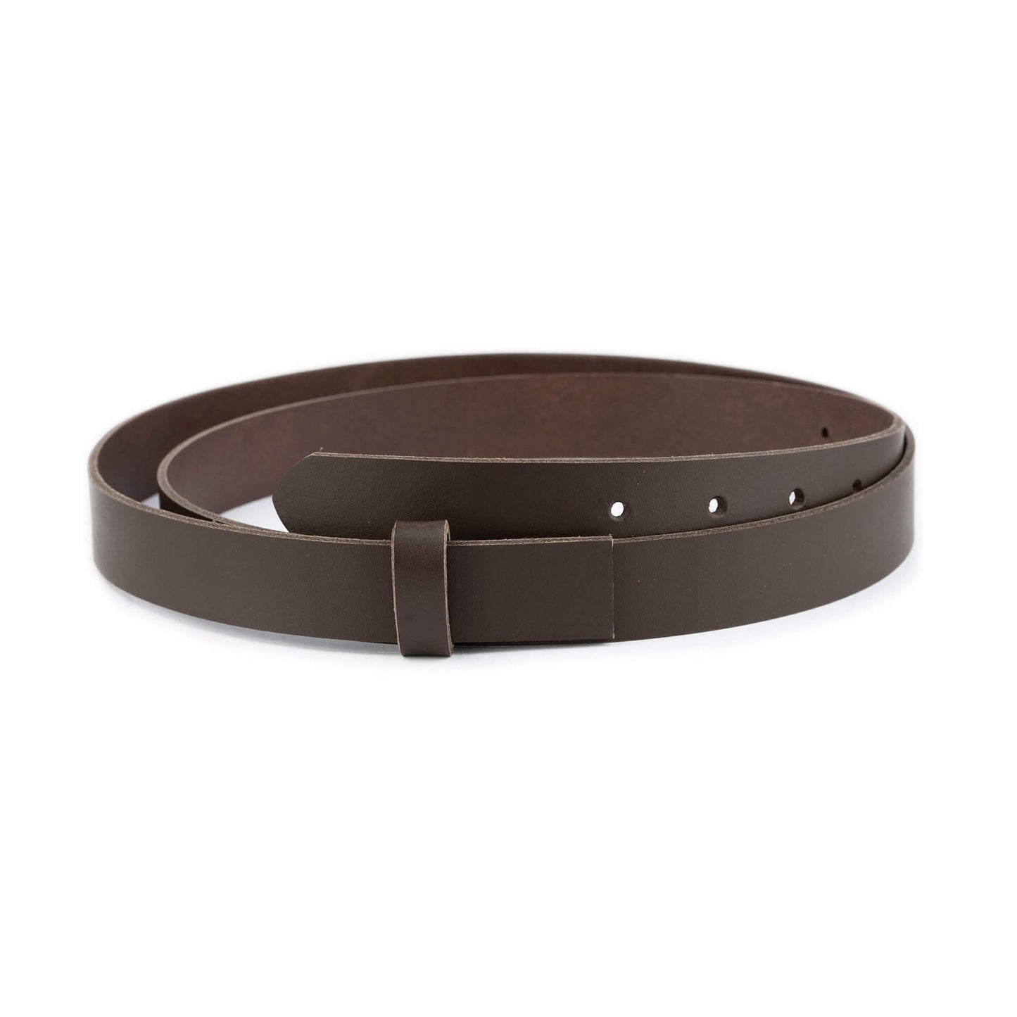 2.5 cm Dark Brown Leather Belt Strap For Versace Buckles Replacement