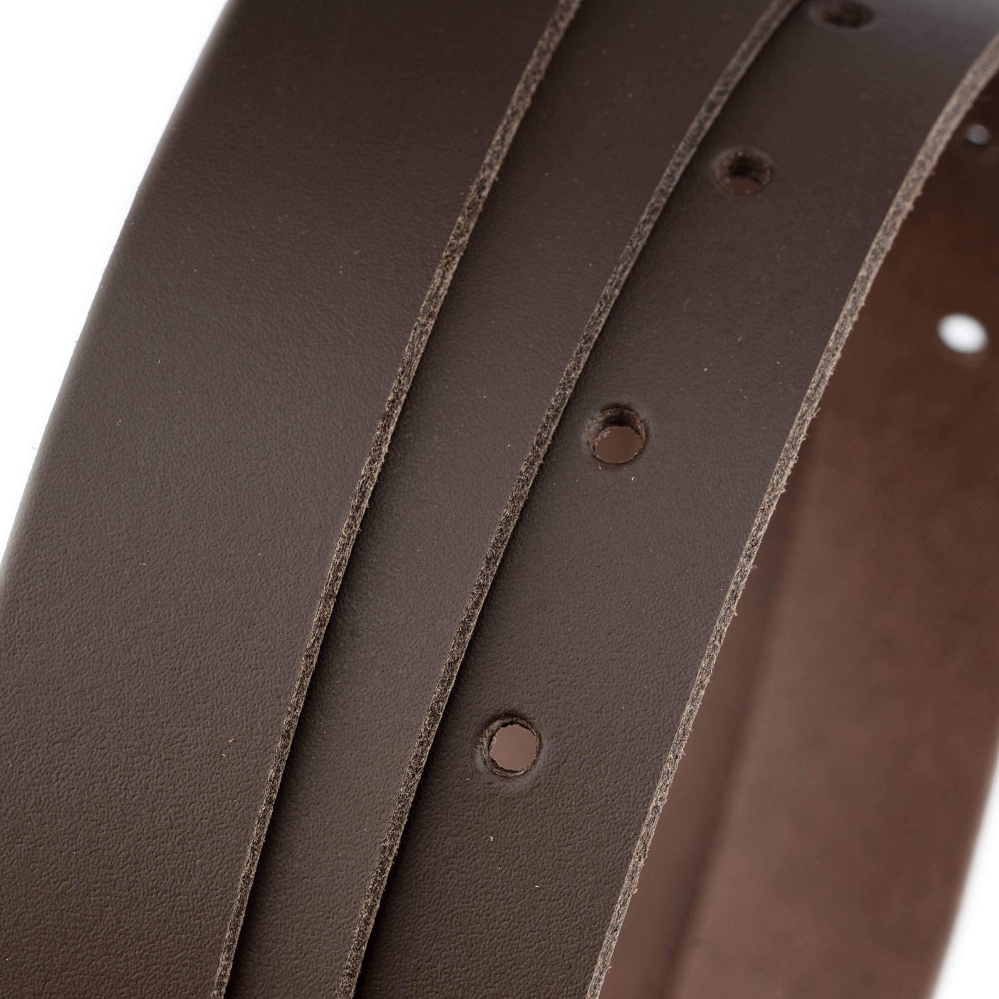 2.5 cm Dark Brown Leather Belt Strap For Ferragamo Buckles Replacement