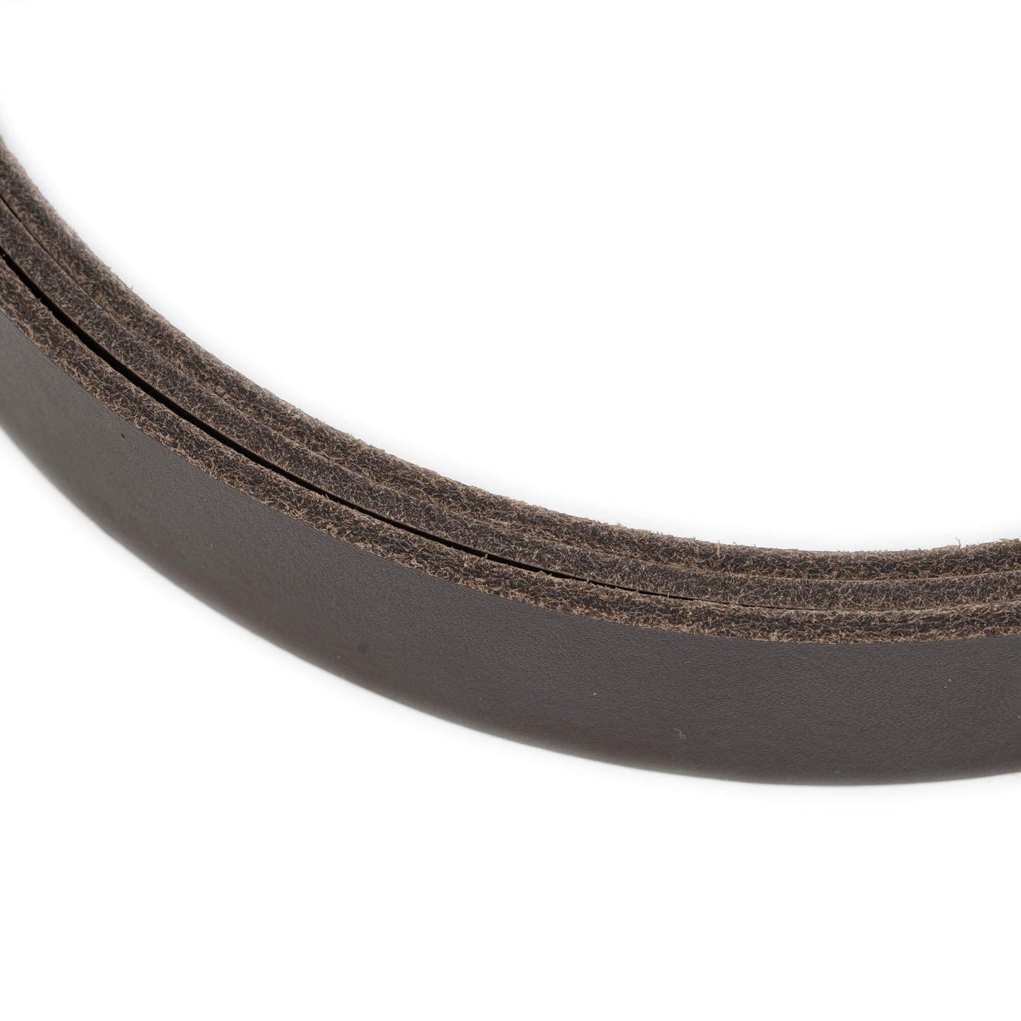 2.5 cm Dark Brown Leather Belt Strap For Dunhill Buckles Replacement