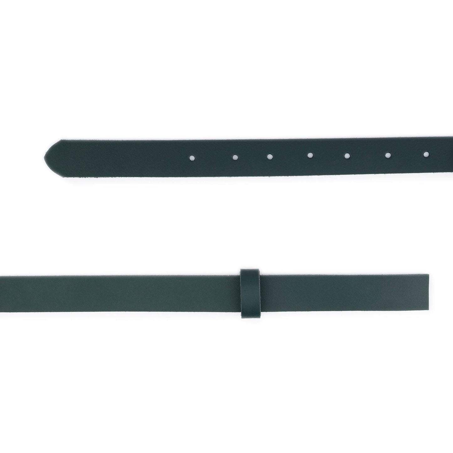 2.5 cm Forest Green Leather Belt Strap For Ferragamo Buckles Replacement