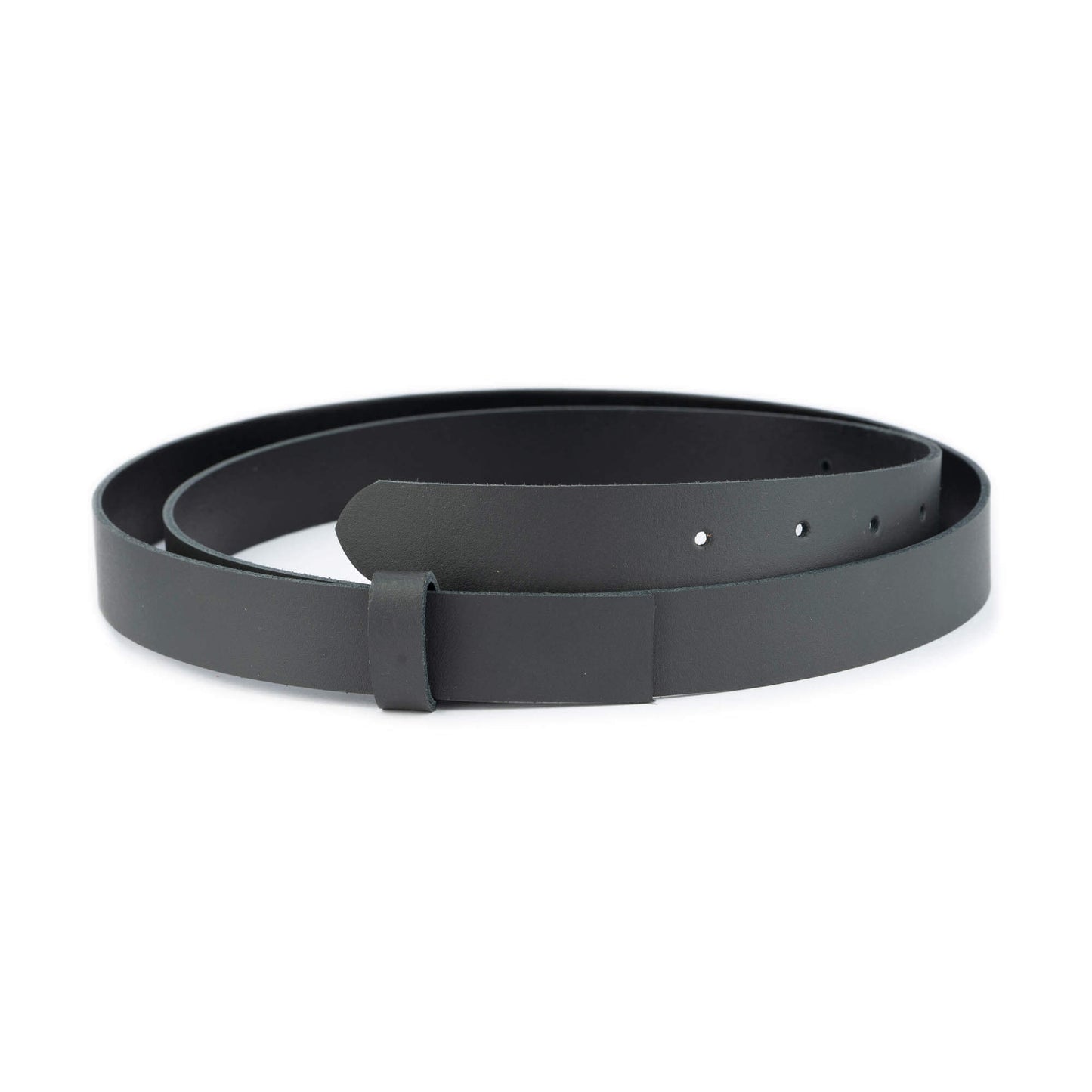 2.5 cm Gray Leather Belt Strap For Versace Buckles Replacement