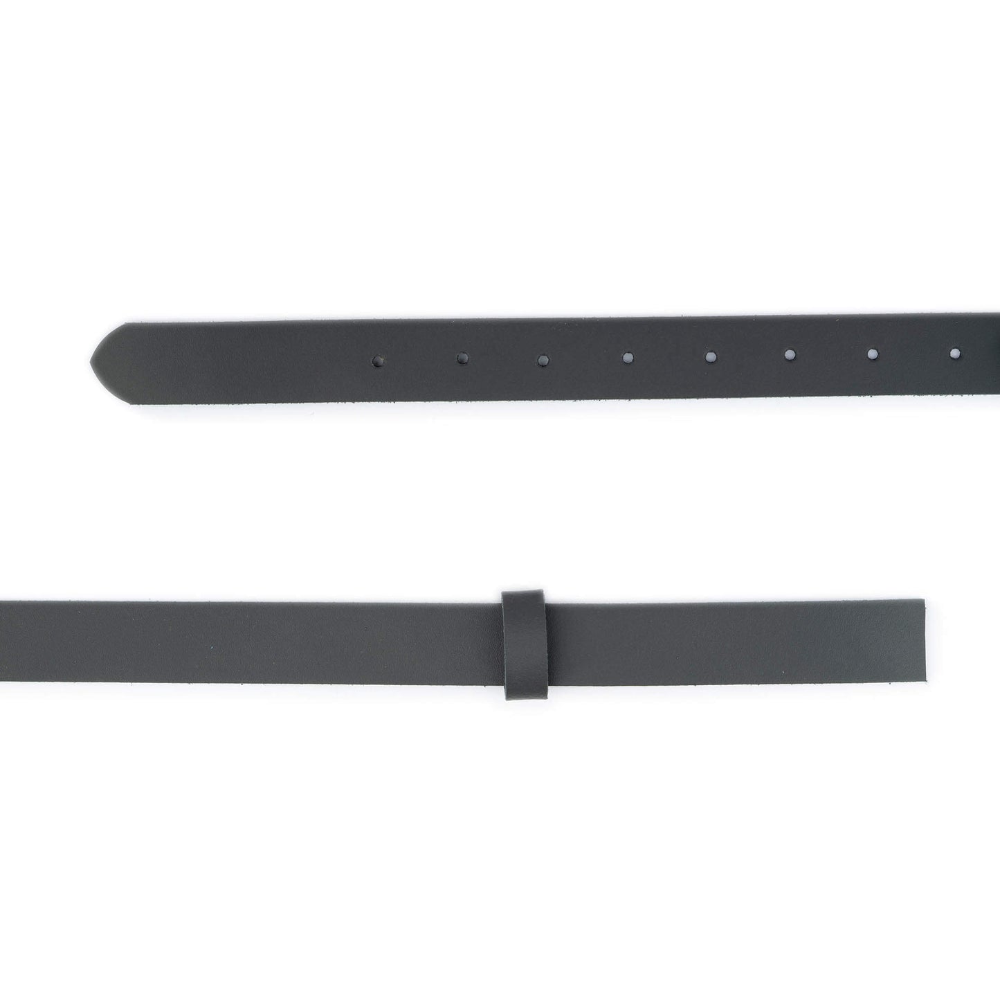 2.5 cm Gray Leather Belt Strap For Dunhill Buckles Replacement
