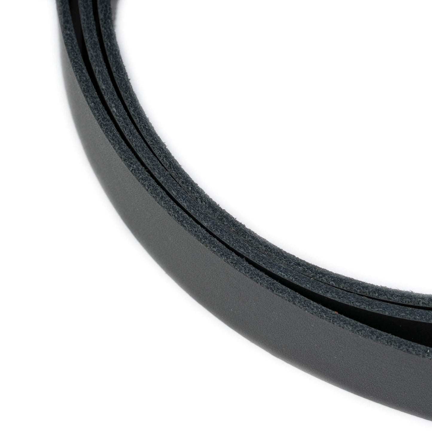 2.5 cm Gray Leather Belt Strap For Ferragamo Buckles Replacement