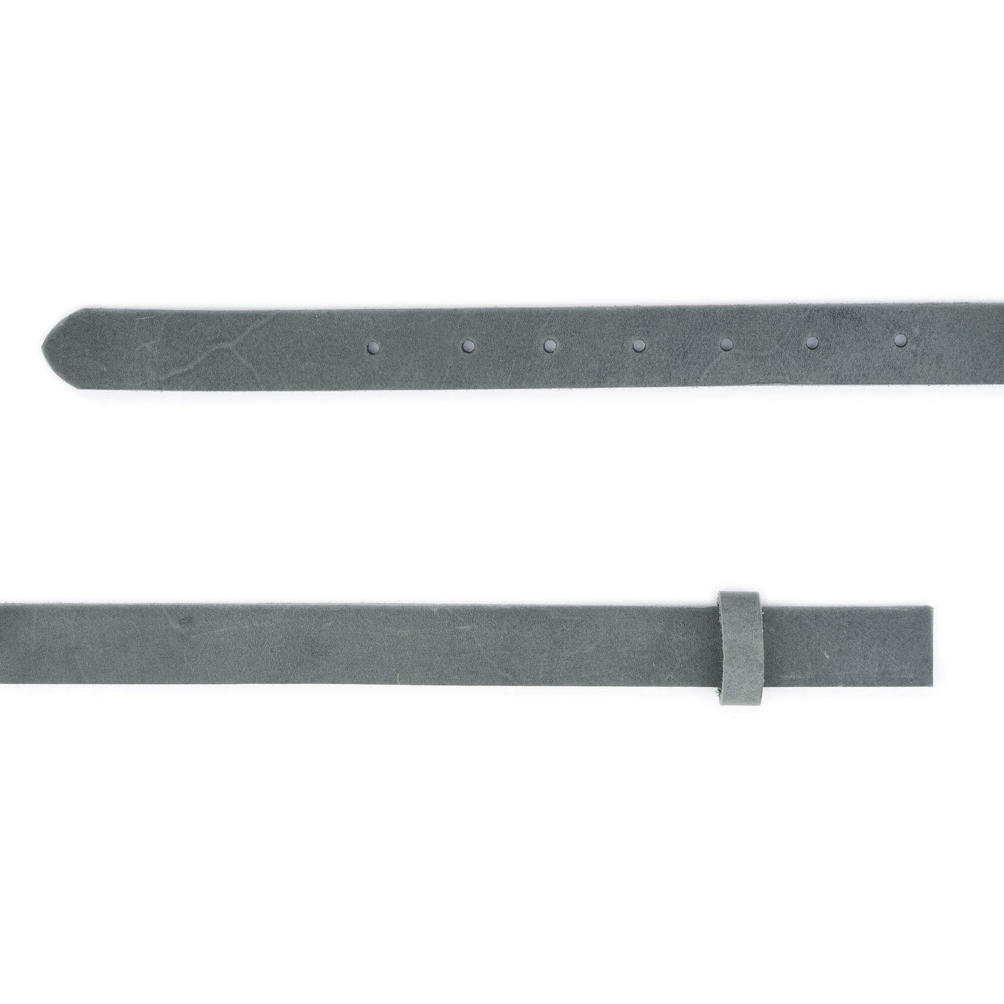 2.5 cm Gray Soft Leather Belt Strap For Ferragamo Buckles Replacement