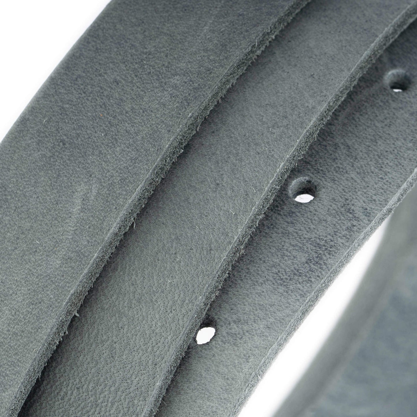 2.5 cm Gray Soft Leather Belt Strap For Dunhill Buckles Replacement