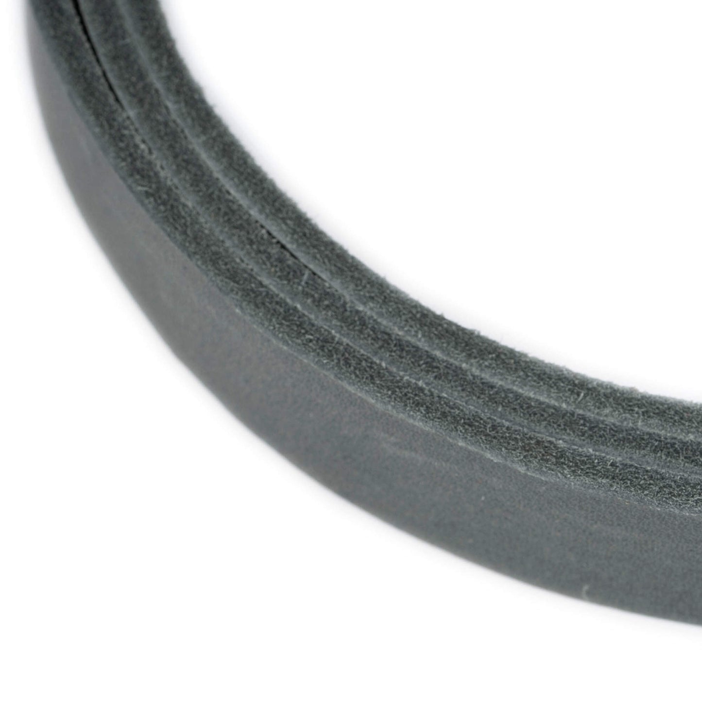 2.5 cm Gray Soft Leather Belt Strap For Dunhill Buckles Replacement