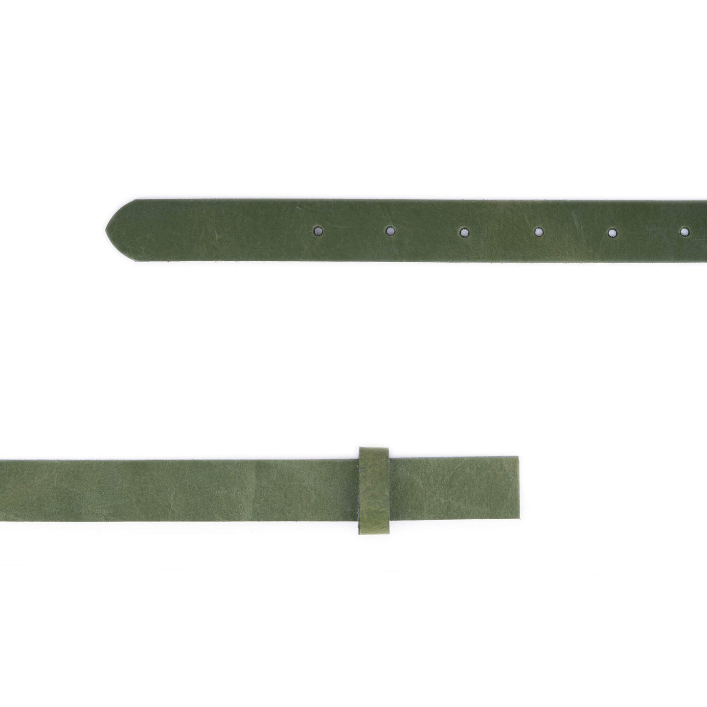 2.5 cm Green Leather Belt Strap For Ferragamo Buckles Replacement