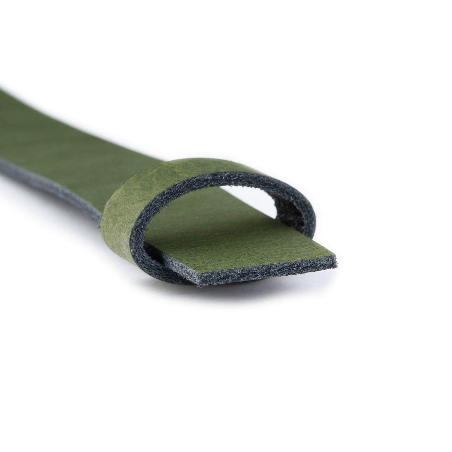 2.5 cm Green Leather Belt Strap For Ferragamo Buckles Replacement