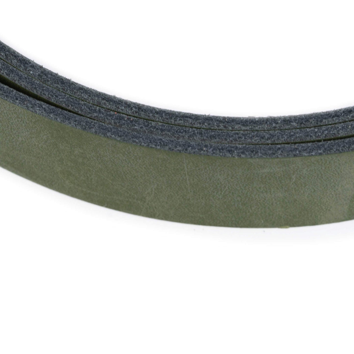 2.5 cm Green Leather Belt Strap For Ferragamo Buckles Replacement