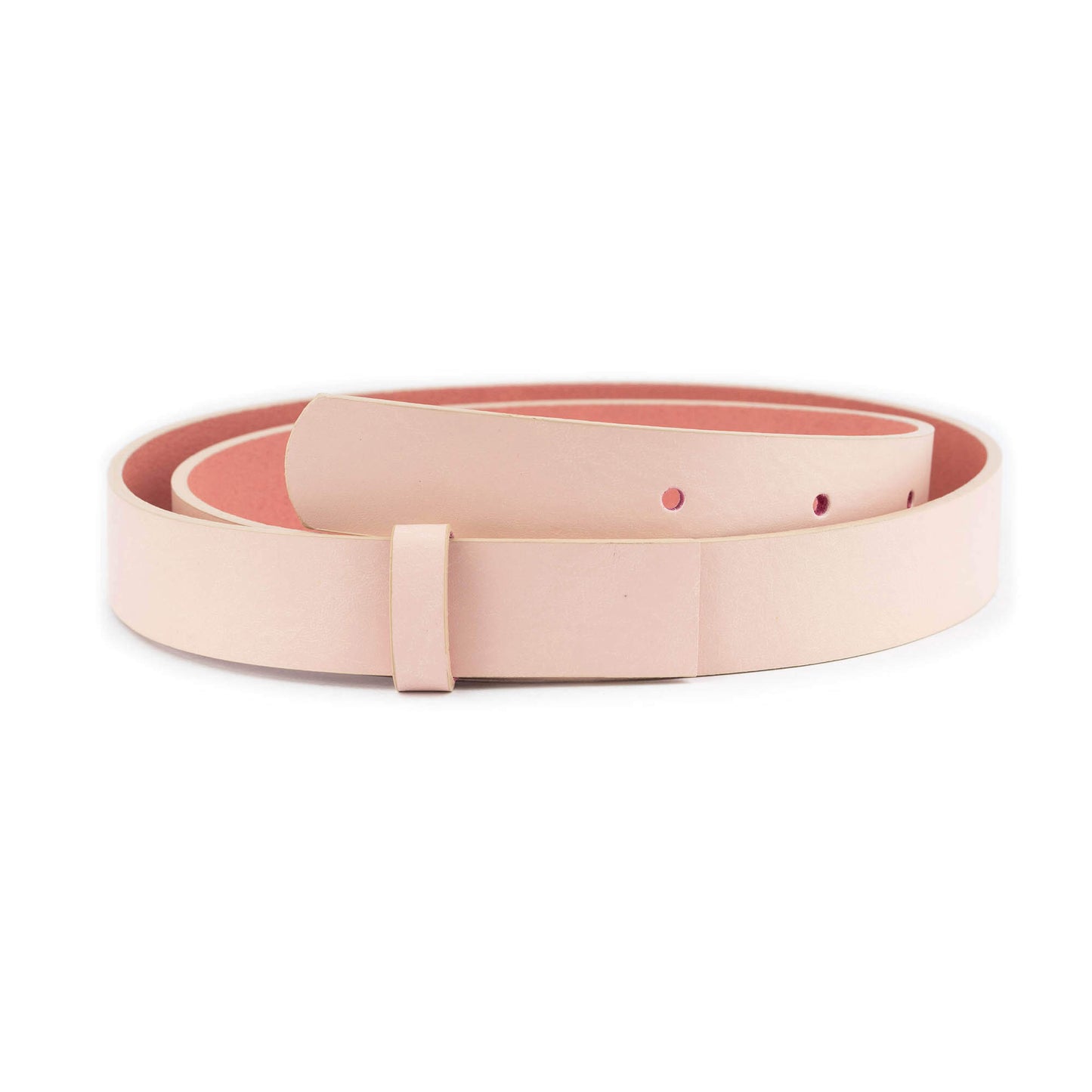 2.5 cm Light Pink Leather Belt Strap For Montblanc Buckles Womens Replacement