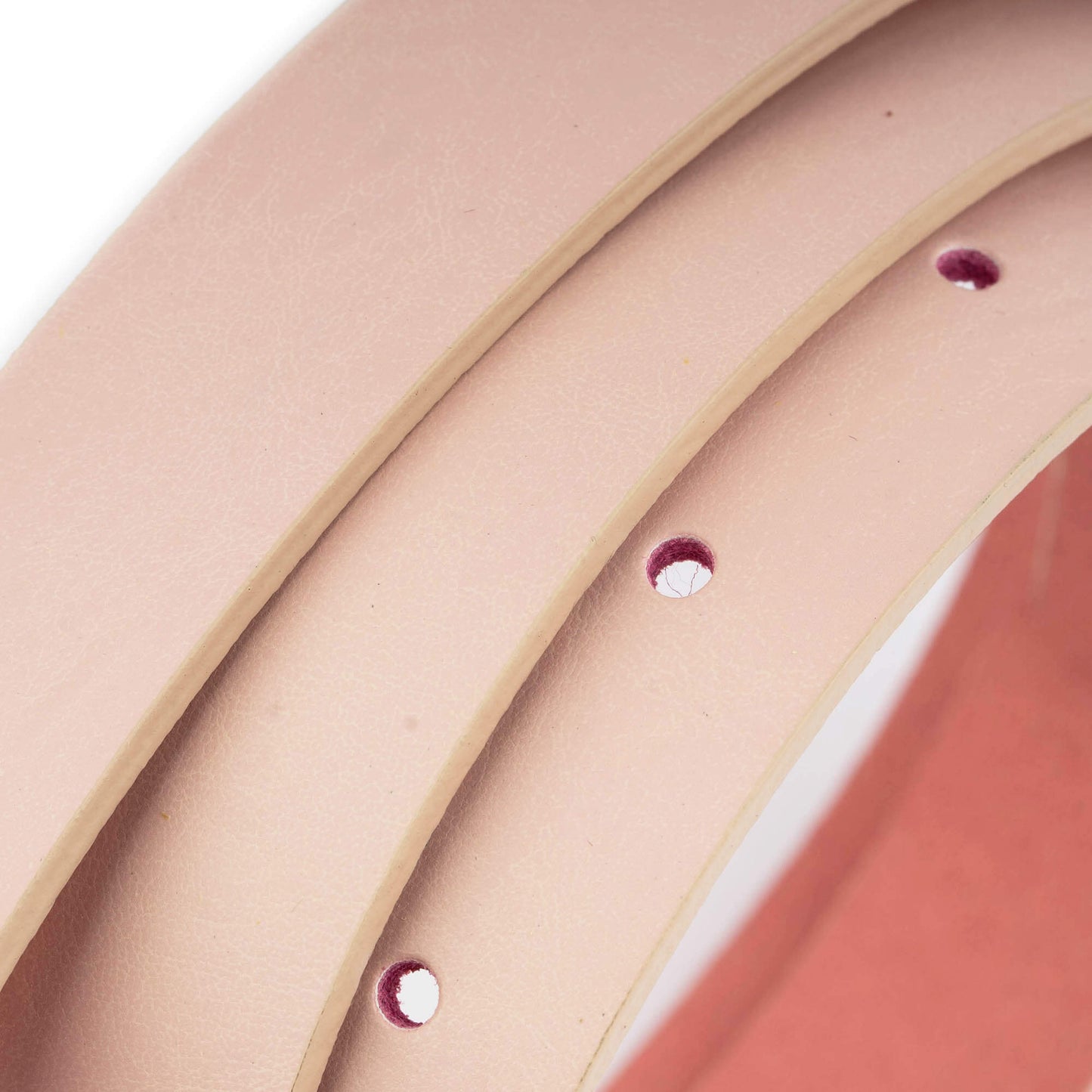 2.5 cm Light Pink Leather Belt Strap For Montblanc Buckles Womens Replacement