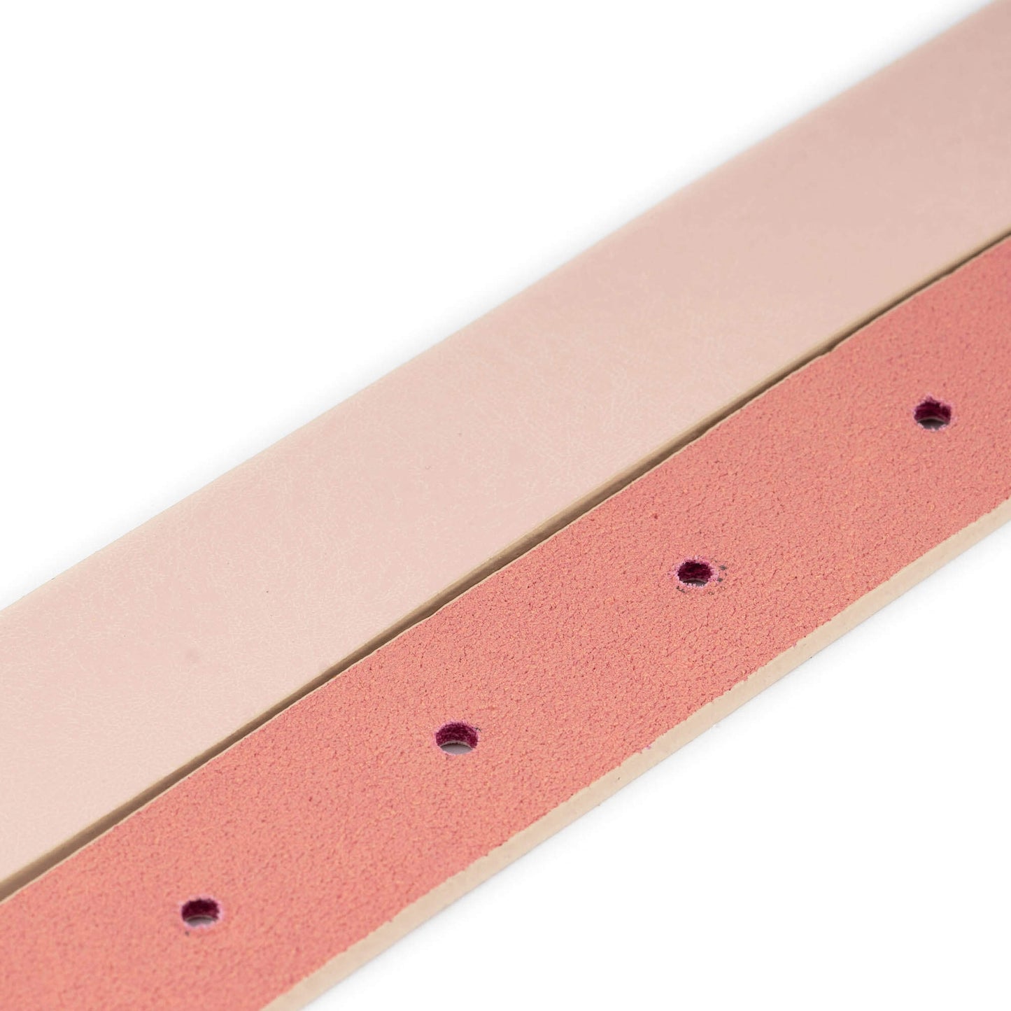 2.5 cm Light Pink Leather Belt Strap For Versace Buckles Womens Replacement
